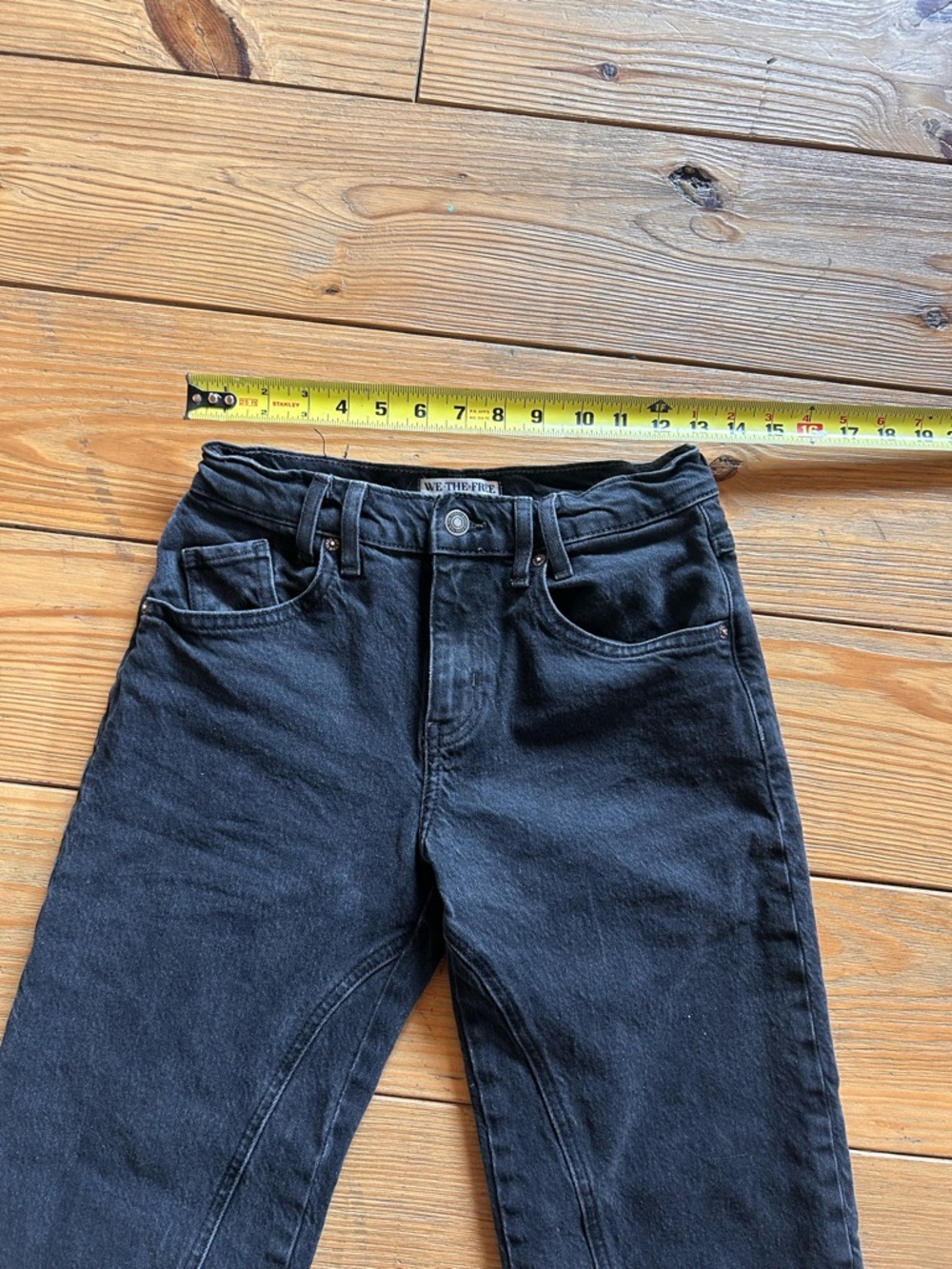 We The Free Risk Taker Mid-Rise Jeans Washed Black Size 26 - Picture 9 of 10